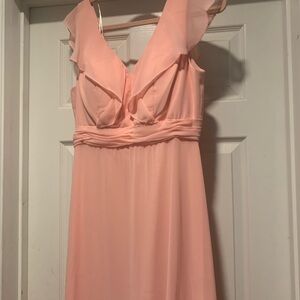 Formal long dress /bridesmaids dress size L .